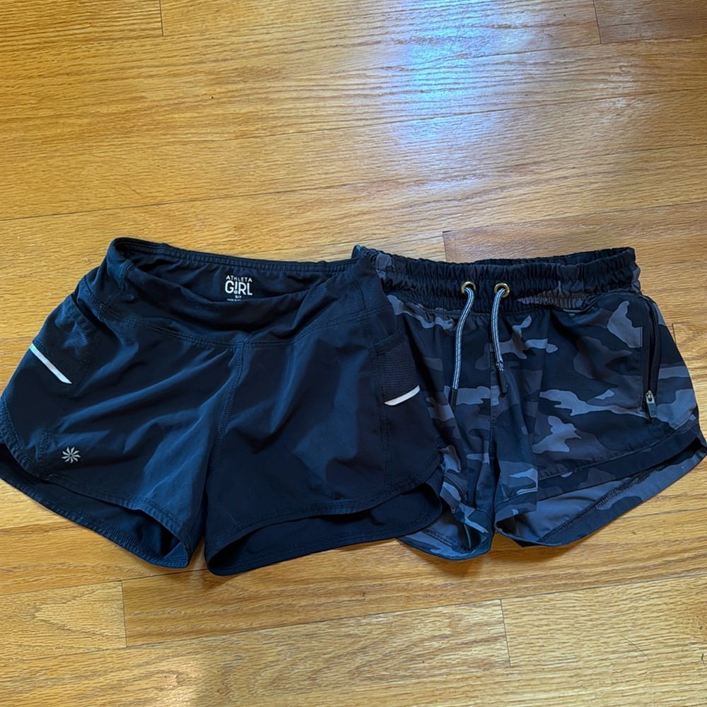 2 pair of Athleta girl shorts size small/7